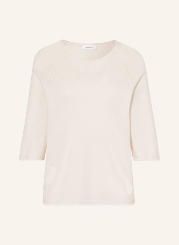 darling harbour Sweater with cashmere and 3/4 sleeves CREAM
