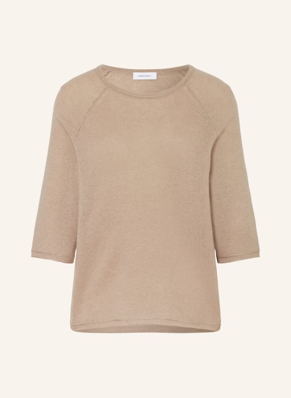 darling harbour Sweater with cashmere and 3/4 sleeves BEIGE