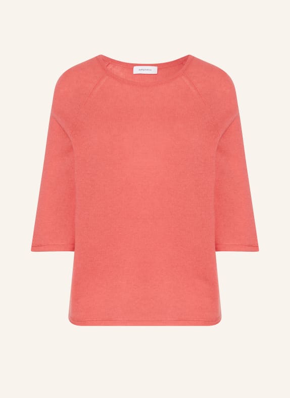 darling harbour Sweater with cashmere and 3/4 sleeves SALMON