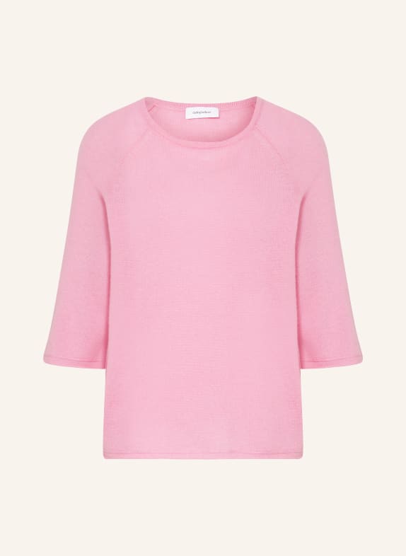 darling harbour Sweater with cashmere and 3/4 sleeves PINK