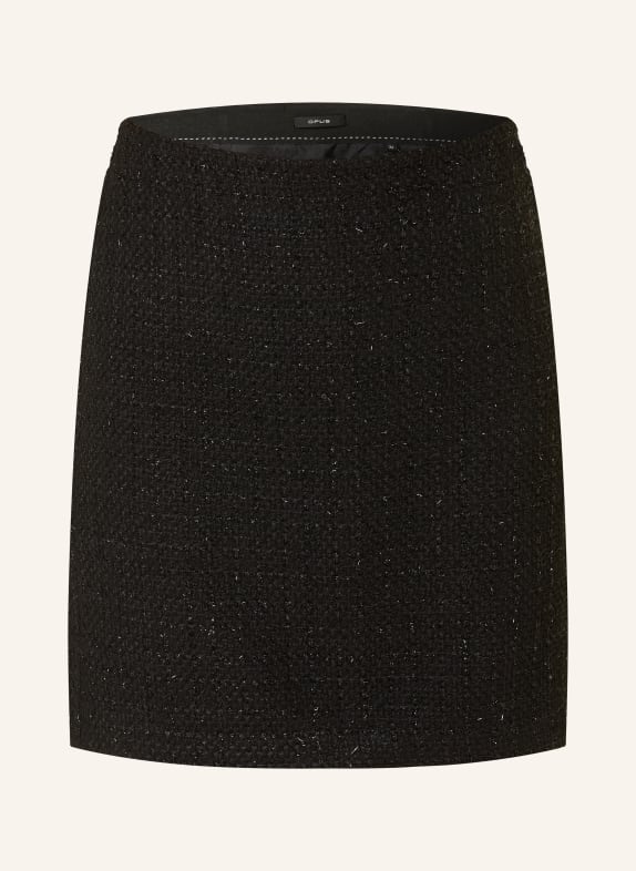 OPUS Tweed skirt RAVENNA BLACK