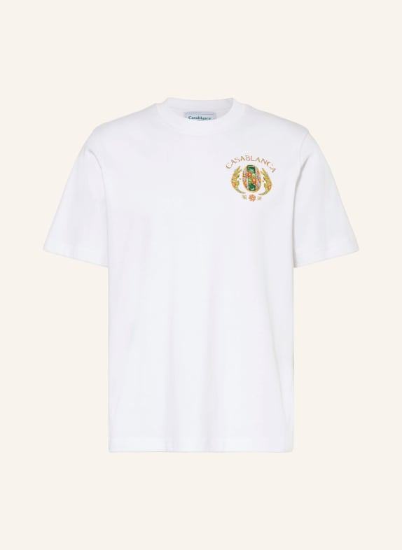 Casablanca T-Shirt JOYAUX D'AFRIQUE WEISS/ DUNKELGELB