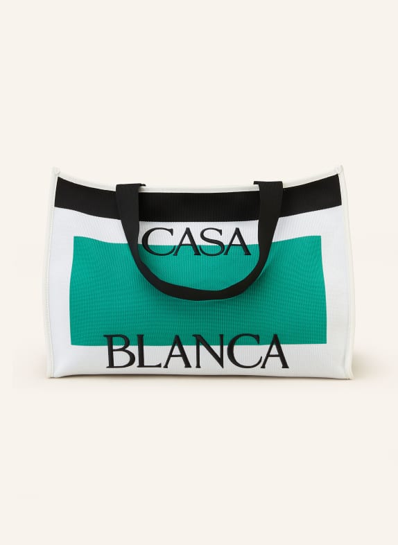 Casablanca Shopper WHITE/ GREEN/ BLACK