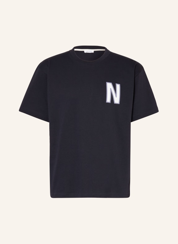 NORSE PROJECTS T-shirt SIMON GRANATOWY