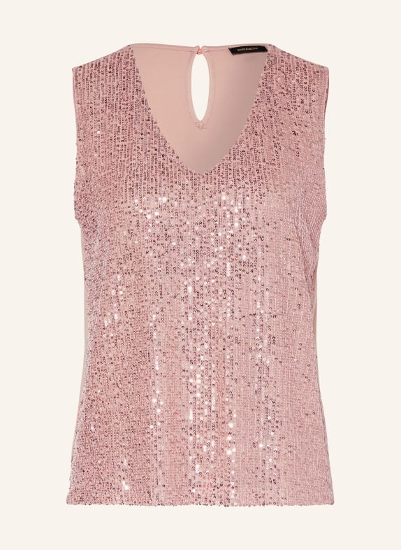 MORE & MORE Top with sequins 0814 powder rose