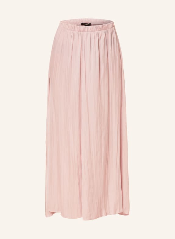 MORE & MORE Pleated skirt made of satin DUSKY PINK