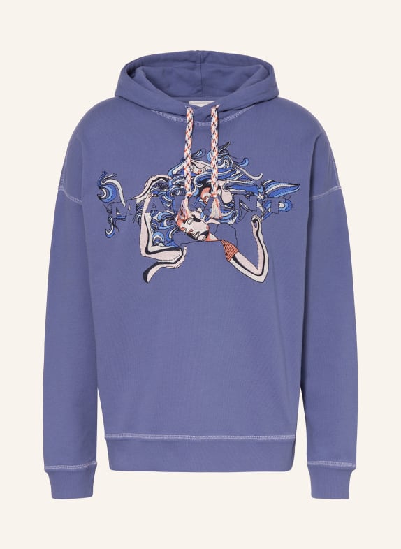 ISABEL MARANT Hoodie MILANZ with embroidery BLUE