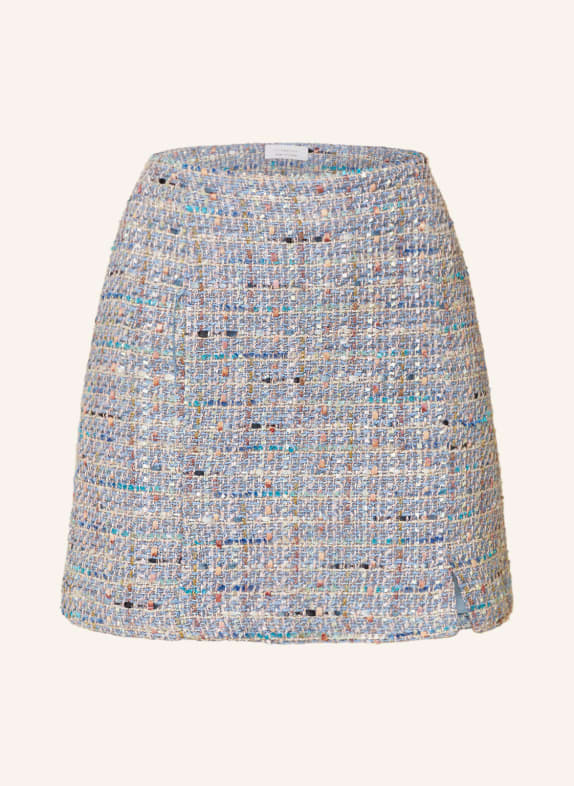 rich&royal Tweed skirt with sequins and glitter thread LIGHT BLUE/ LIGHT PURPLE