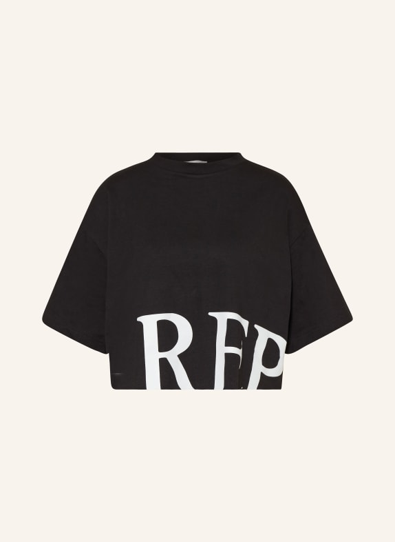REPLAY Cropped-Shirt SCHWARZ