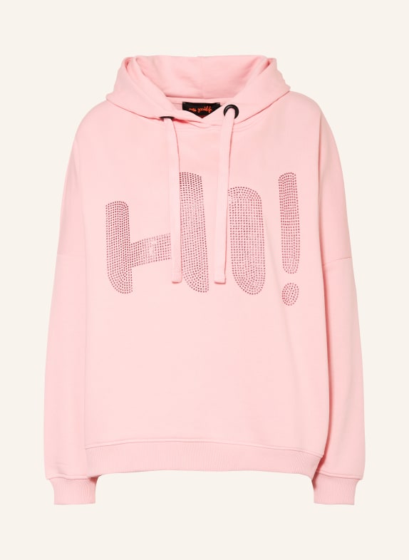 miss goodlife Hoodie with decorative gems LIGHT PINK