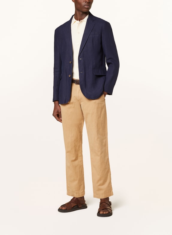 POLO RALPH LAUREN Linnen colbert Slim Fit DONKERBLAUW