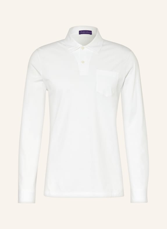 RALPH LAUREN PURPLE LABEL Jersey polo shirt WHITE