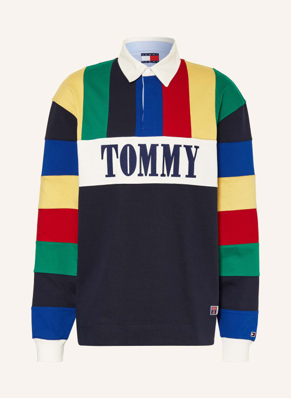 TOMMY JEANS Rugby shirt DARK BLUE/ YELLOW/ RED