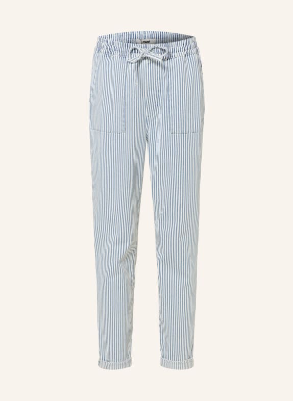 mavi Trousers GEMMA in jogger style BLUE/ WHITE