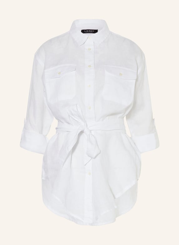 LAUREN RALPH LAUREN Shirt blouse made of linen WHITE