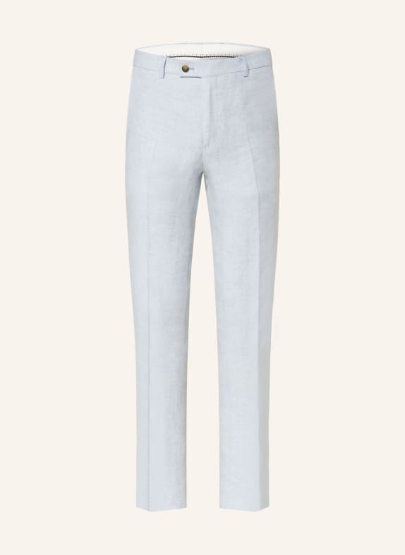 SAND COPENHAGEN Oblekové kalhoty CRAIG Regular Fit ze lnu 500 LIGHT BLUE