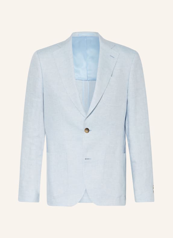 SAND COPENHAGEN Oblekové sako STAR NAPOLI Modern Fit ze lnu 500 LIGHT BLUE