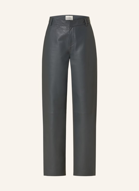 CLOSED Lederhose JURDY GRAU
