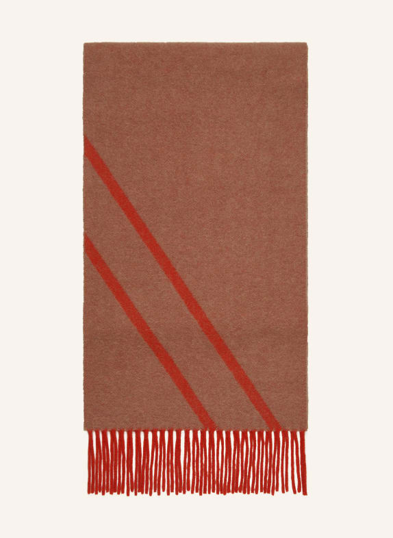 CLOSED Schal BEIGE/ ROT
