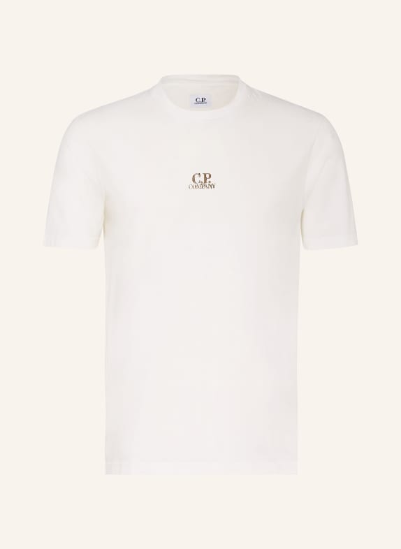 C.P. COMPANY T-Shirt ECRU/ DUNKELBRAUN