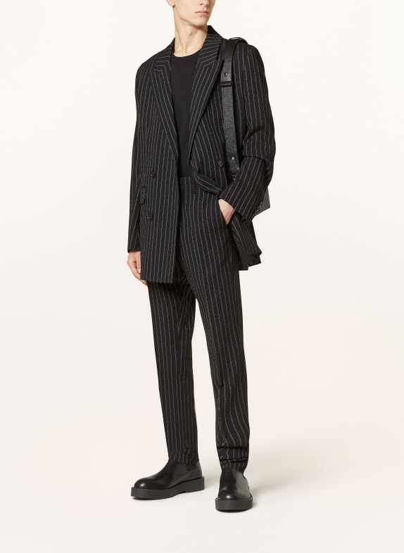 AMI PARIS Pakbroek Extra Slim Fit ZWART / WIT