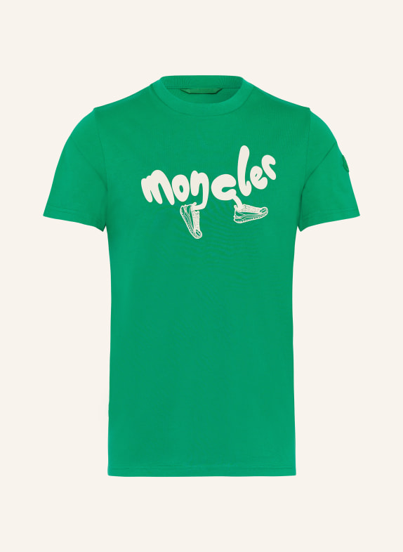 MONCLER T-shirt GREEN/ ECRU