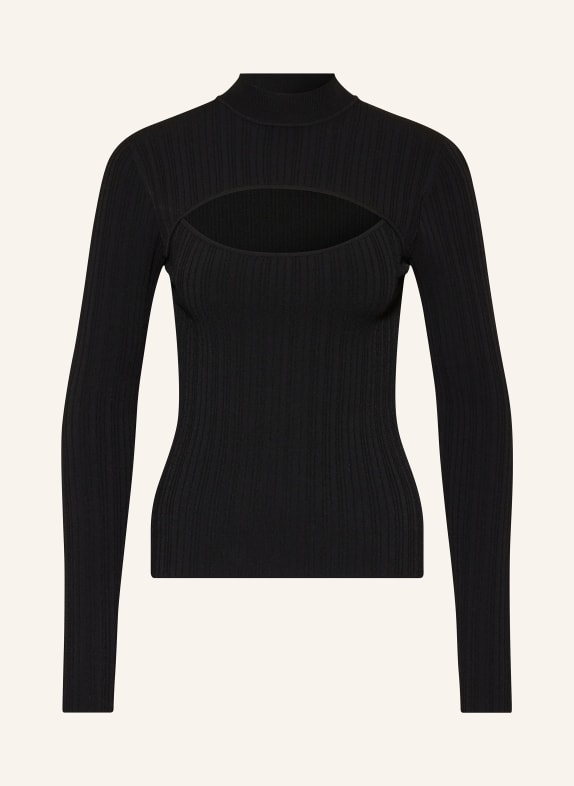 PATRIZIA PEPE Sweater with cut-out BLACK