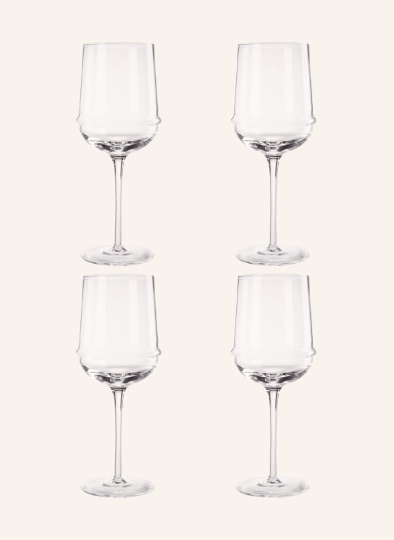 SERAX Set of 4 wine glasses DUNE WHITE