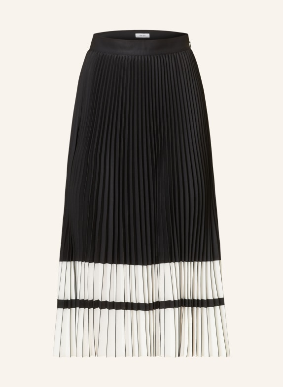 REISS Pleated skirt MARIE-COL BLACK/ WHITE