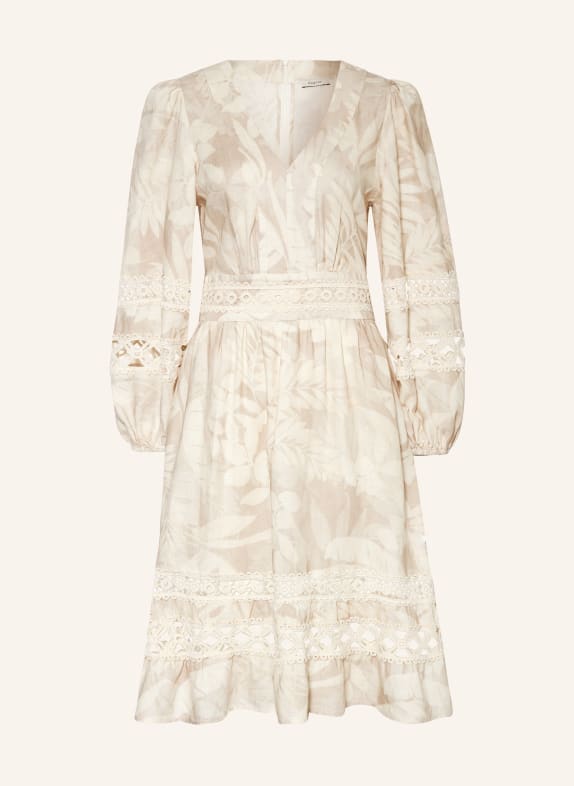 ANGOOR Linen dress with lace CREAM