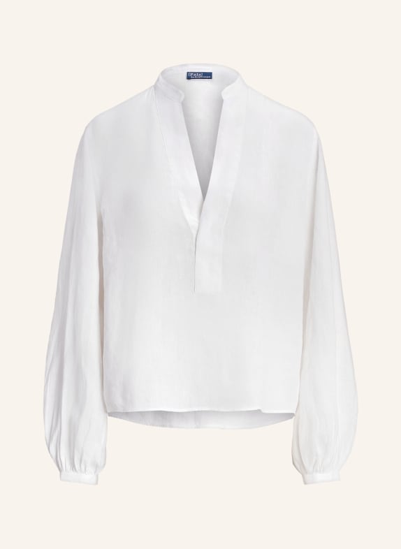 POLO RALPH LAUREN Shirt blouse made of linen WHITE