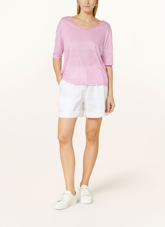 darling harbour T-Shirt aus Leinen ROSA