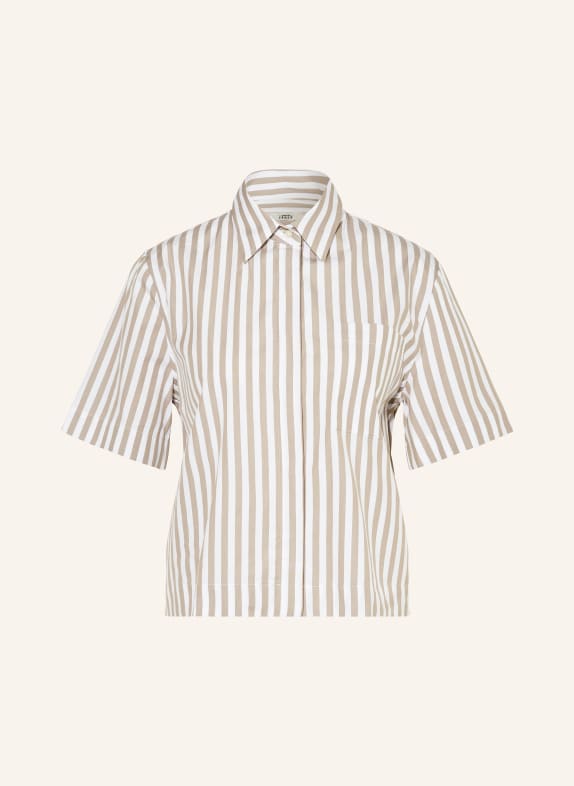 0039 ITALY Shirt blouse MIRANDA WHITE/ BEIGE