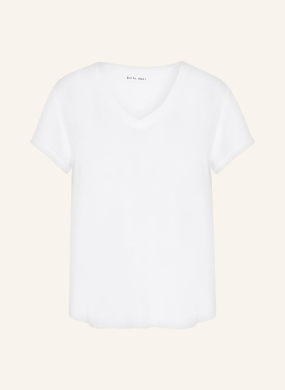 bella dahl T-shirt in mixed materials WHITE