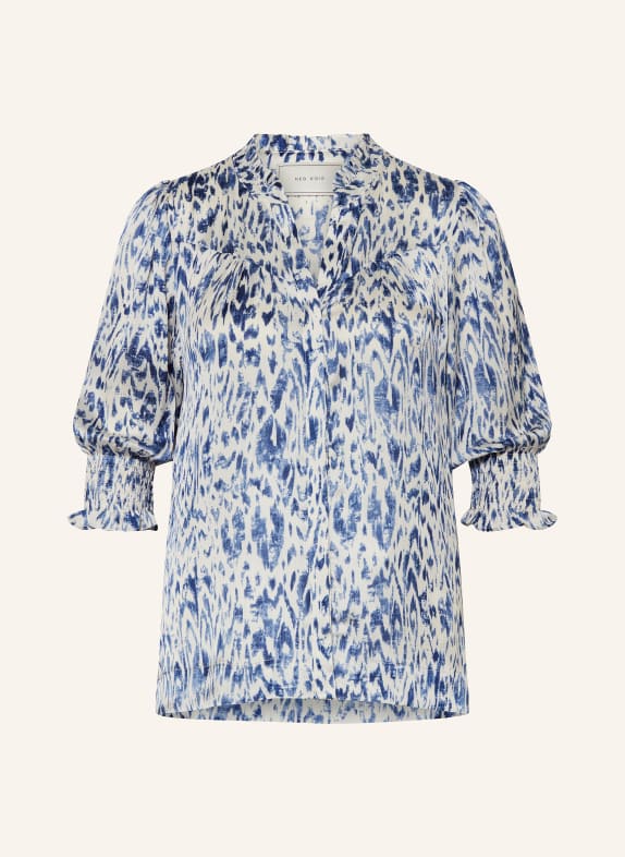 NEO NOIR Blouse DIANA with 3/4 sleeves BLUE/ WHITE