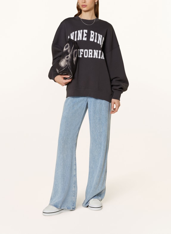 ANINE BING Sweatshirt MILES DONKERGRIJS / WIT