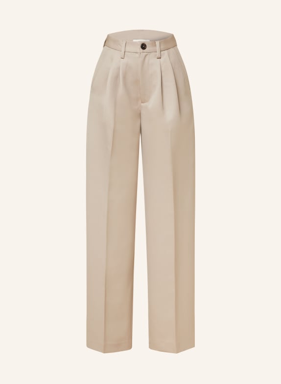 ANINE BING Wide leg trousers CARRIE TAUPE