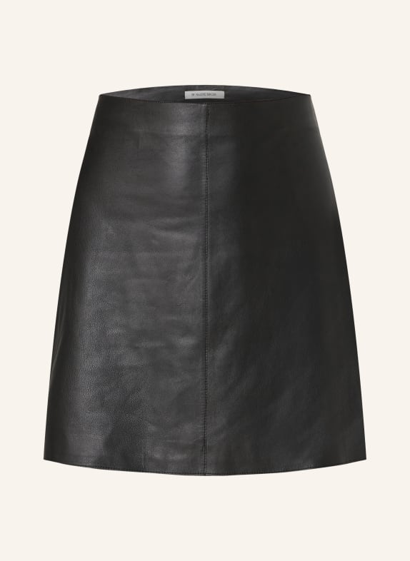 BY MALENE BIRGER Leather skirt CORAS BLACK
