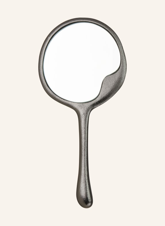 Ferm LIVING Handspiegel LAVA Blackened Aluminium