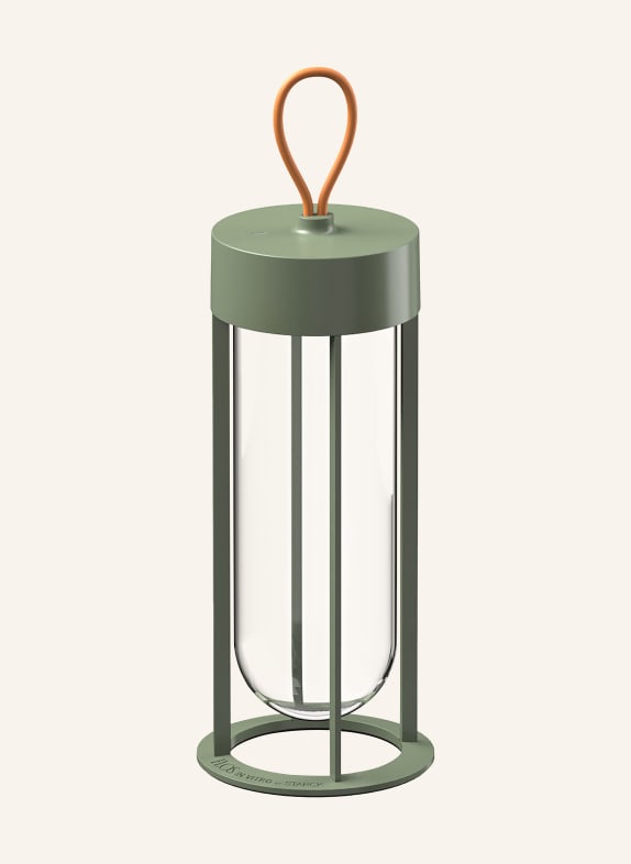 FLOS Tischleuchte IN VITRO UNPLUGGED HELLGRÜN