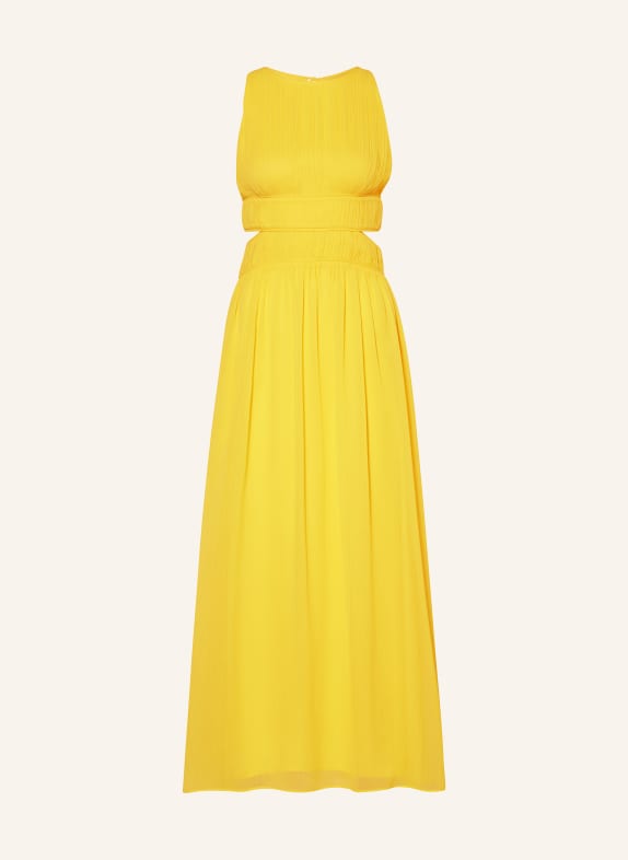 PATRIZIA PEPE Dress with pleats and cut-outs Y447 DYNAMIC YELLOW