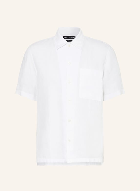 Marc O'Polo Short sleeve shirt regular fit made of linen WHITE