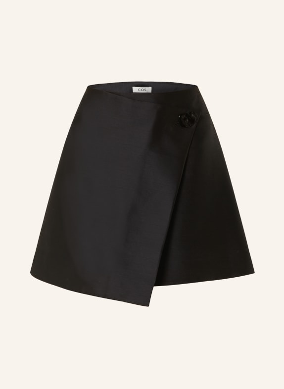 COS Skirt in wrap look BLACK