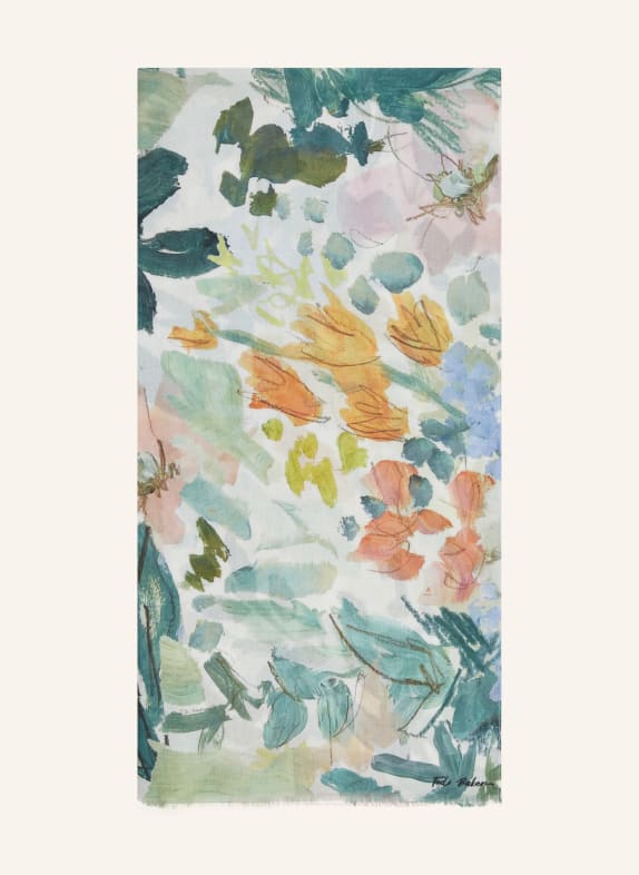 TED BAKER Scarf AUDREYS WHITE/ GREEN