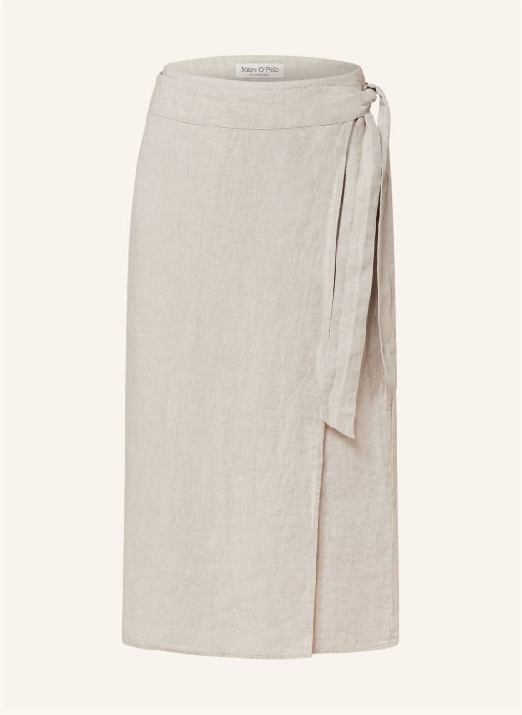Marc O'Polo Wrap skirt in linen BEIGE
