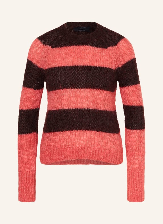 ALLSAINTS Sweater LANA with mohair PINK/ DARK RED