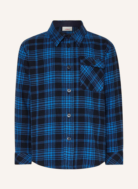 s.Oliver RED Flanell-Overshirt DUNKELBLAU/ BLAU