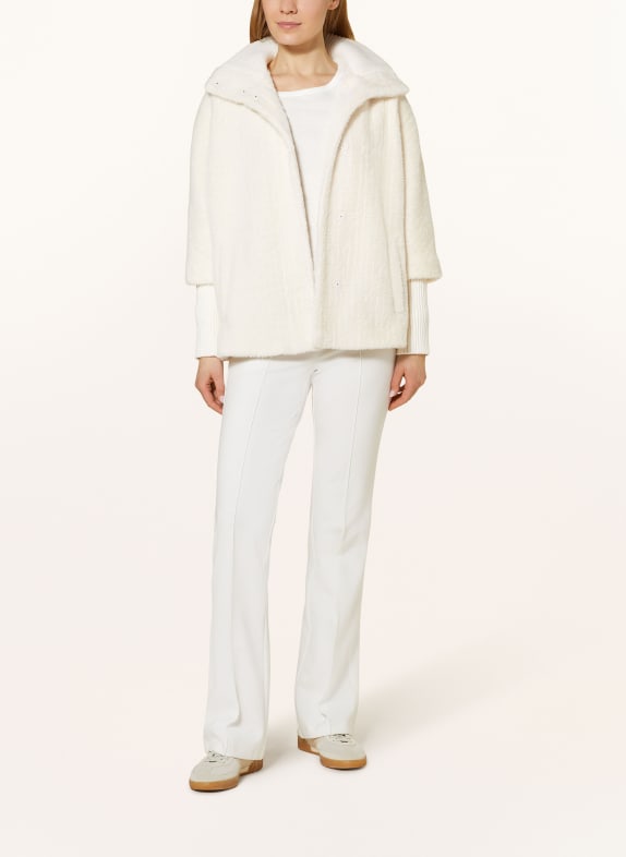 comma Kunstfell-Jacke ECRU