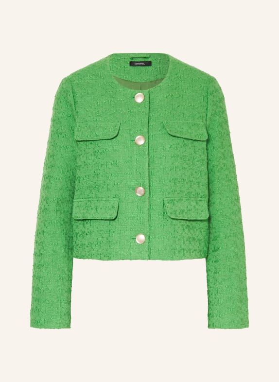 comma Bouclé blazer GREEN