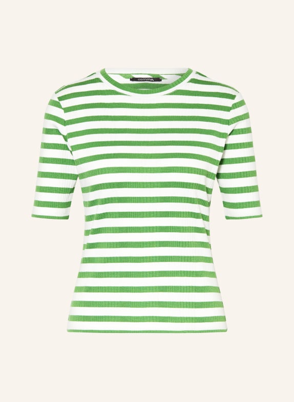 comma T-shirt WHITE/ GREEN